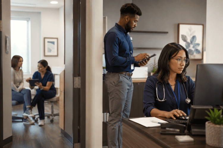 Doctors shifting from individual tasks to connected workflows