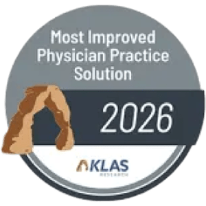KLAS Most Improved 2026 award badge